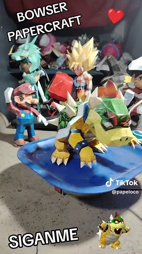 Bowser Papercraft: Create Your Own 3D Mario Character