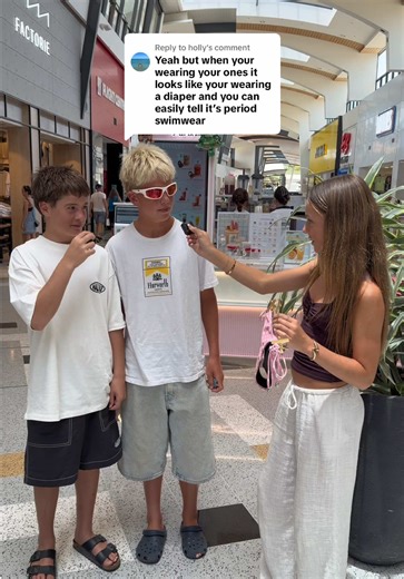 Replying to @holly A diaper? Naaa 🤏 #periodswimwear #periodbikini #interview