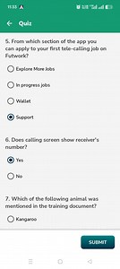 Questions about Futwork app and trainingFrom which section of... | Filo