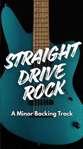 Straight Drive Rock Guitar Backing Track In A Minor #rockonjamtracks #rockbackingtracks