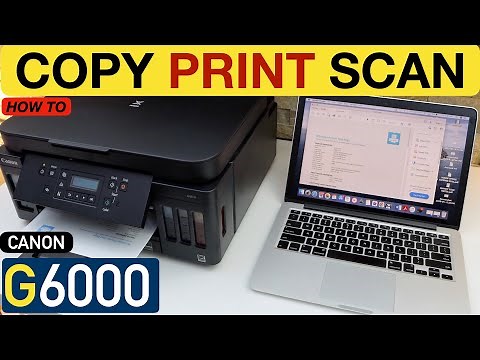 Canon PIXMA G6000 Scanning, Printing & Copying Video.