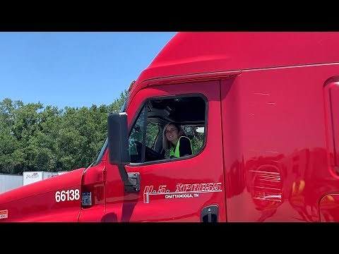 USXpress Orientation: Drug Test, Backing Test & Road Test!! | Trucking Part 20 (Female Truck Driver)