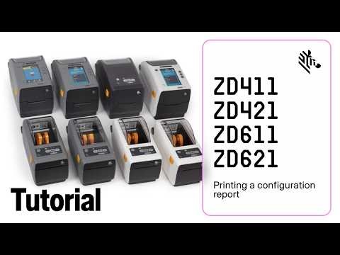 ZD411/ZD421/ZD611/ZD621 Printing a Configuration Report | Zebra