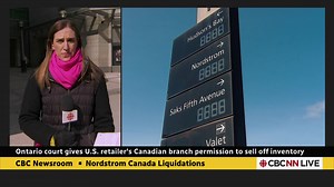 5.4K views · 55 reactions | Liquidation sales are underway at Nordstrom stores after an Ontario court gave the U.S. retailer's Canadian branch permission to start selling off its merchandise. Nordstrom announced on Thursday that it's closing all 13 of its stores across the country. | CBC News | Facebook