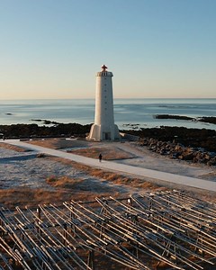 The Akranes lighthouse is the perfect stop during your travels around West Iceland. Open to the public and offering a beautiful 360° panorama view over the Atlantic Ocean, this unique lighthouse was built in 1944 next to the old Akranes lighthouse, which is said to be one of the most beautiful lighthouses in the world. Visit West Iceland #inspiredbyiceland #iceland | Inspired by Iceland