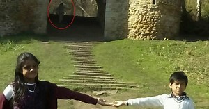 Did a ghost photobomb this family holiday snap?