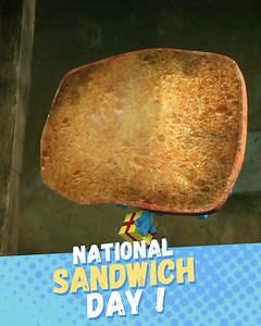 Today is World Sandwich Day 🥪 Please, do not do like ogre Bigmouth, prefer a Caprese sandwich ! | The Smurfs