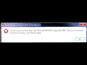 Tutorial Mengatasi Error Saat Membuka Aplikasi Oracle XE 11g