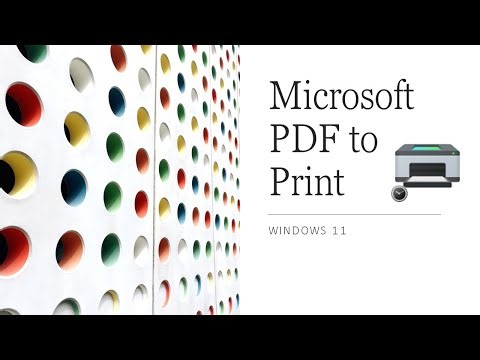 Microsoft Print to PDF in Windows 11