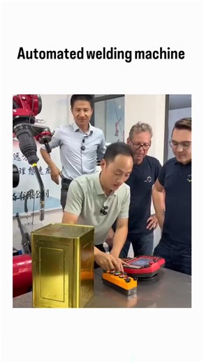 HISTORY INFO | WEALTH on Instagram: "The X post showcases a 22-second video of a portable collaborative robot (cobot) precisely welding seams on a metal container, demonstrating hands-free operation via a tablet-like controller for improved manufacturing accuracy. Authored by @interesting_aIl , a tech-focused account, the post has 341 likes and 25 replies, with users debating its practicality against manual tools and sharing Amazon links to affordable welders. This innovation reflects the roboti
