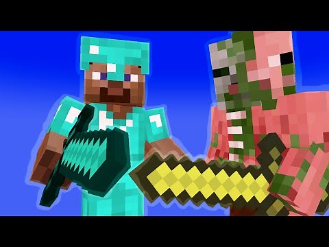 Monster School: Herobrine teaches close combat #1 (minecraft animation)