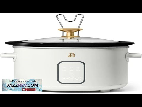 Beautiful 4Qt Slow Cooker with Touch Activated Display 4 Cooking Presets Cool Touch