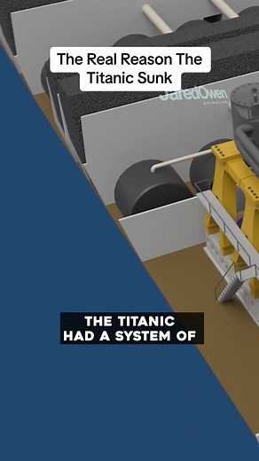 This Is Why The Titanic Sunk #jaredowen #3danimation #titanic #shipwreck