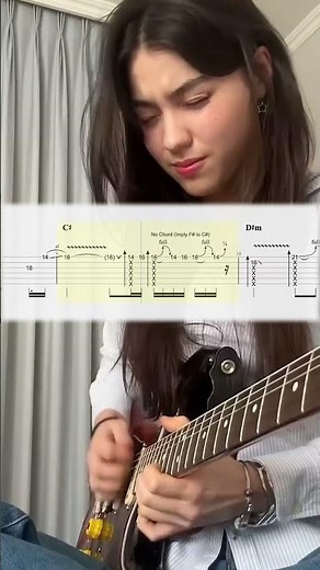 I Knew You Were Trouble: Lizzie Skevington Solo With Tabs! #guitar #fender #taylorswift
