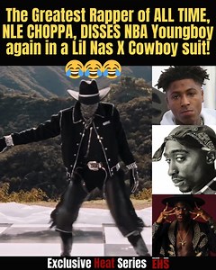 The Greatest Rapper of ALL TIME, NLE CHOPPA, DISSES NBA Youngboy again in a Lil Nas X Cowboy suit!!! #nlechoppa #nbayoungboy #rapbeef #2pac | Exclusive Heat Series