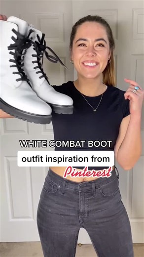 how to style white combat boots #MyStyle #winterfit #docmartens #howtostyle #fashion #ootd