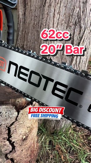 @Neotec 62cc 20” Chainsaw #chainsaw #firewood #logging #tiktokshopcreatorpicks