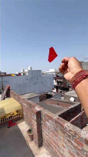 Aadhi red kite flying