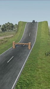 Cars Vs Magical Log Hurdle #cars #beamng #beamngdrive #bus #buscrash #truck #trailer | Beamngcarryking