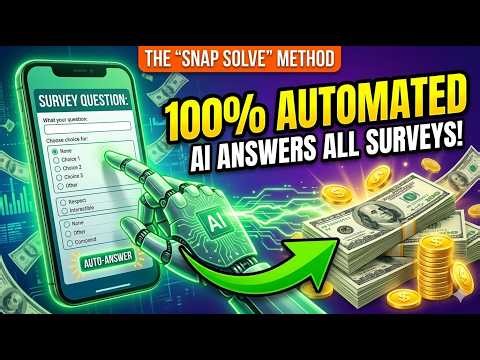 HOW TO AUTOMATE SURVEYS WITH AI! 🤖 Answer Survey Questions Automatically (Snap Solve) AI Answer Auto