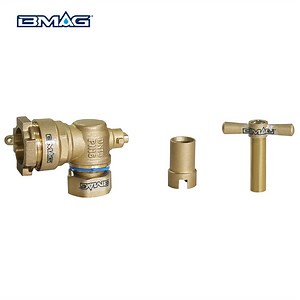 [Hot Item] Cw617n Brass Anti Fraud Angle Type Lockable Locking Ball Valve