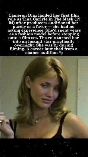Cameron Diaz's First Film — 'The Mask' at 21, No Acting Experience 🎬✨#CameronDiaz