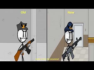 Henry Stickmin Original vs Remake - Badass Bust Out Rank comparison (Escaping the Prison)