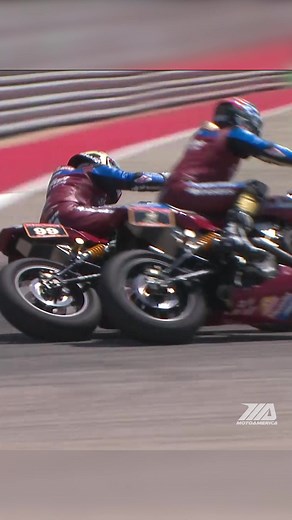 Indian Motorcycle/Progressive/Mission Foods teammates Tyler O'Hara and Jeremy McWilliams race hard, especially against each other. They took their fight to the final turn on the final lap of Mission Super Hooligan race one at COTA, and O'Hara prevailed with the win, while McWilliams ended up on the ground. Mission Foods Superhooligan | MotoAmerica
