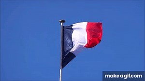 Drapeau français qui flotte. on Make a GIF