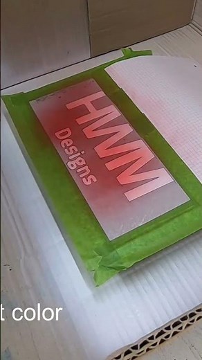 It's easy to make and paint a metal sign #shorts