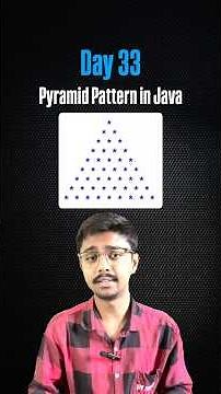 Day 33: Pyramid Pattern in Java ⛰️ | Learn Java in Marathi | Pattern Programs Explained 🚀