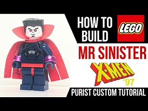 How to Build LEGO MR SINISTER from X -Men 97 (Custom Minifigure Tutorial)