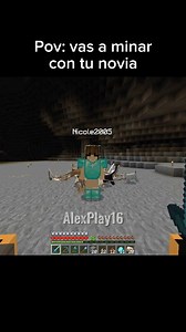 1.9M views · 71K reactions | Pov: vas a minar con tú novia掠 #minecraft #minecraftpe #minecraftmemes | AlexPlay16-YT | Facebook