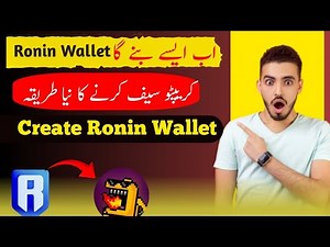 How to create a Ronin wallet account craft world withdrawal direct Ronin wallet