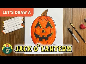 How to draw a JACK O' LANTERN! - [Episode 103]