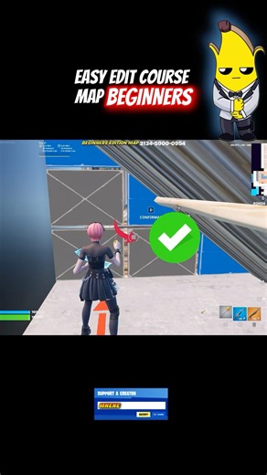 ✨✍️EASY EDIT COURSE MAP FOR BEGINNERS✅ #fortnitemap #fortnitepractice #fortnitebeginner