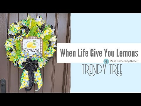 Deco Mesh Ruffle Wreath Tutorial When Life Gives You Lemons