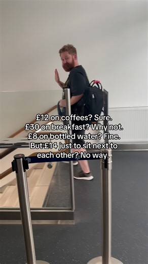 Sorry but it’s just the unspoken rule of travelling you don’t pay extra to sit next to your partner… #travel #holiday #holidaytime #couplesofinstagram #couplesvacation | Meats And Cheats- Food & Travel Couple