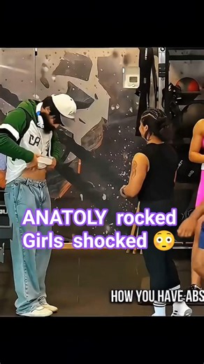 ANATOLY Pranks Girls at the Gym 😂💪 | They Didn’t Expect His Strength! #shorts #anatoly #fitness