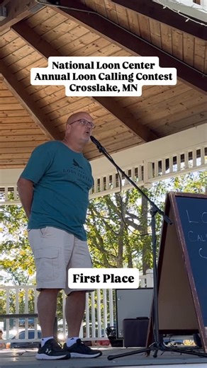 Kristen in Minnesota | The National Loon Center hosted its annual Star of the North Loon Calling Contest on Sept. 27, 2025 in Crosslake, MN. These are the top two... | Instagram