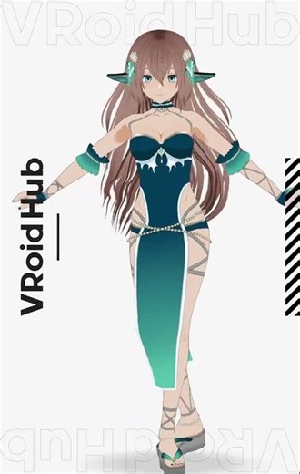 Delta Teal Silver #vroidhub #vroidstudio