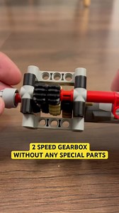 LEGO Technic 2 Speed Gearbox Without any Special Parts! #legotechnicmoc #schoolproject #legotechnic #legotips #technic #mechanicalengineering #experiment #mechanical #lego #mechanicalproject | Bricks Master Builders