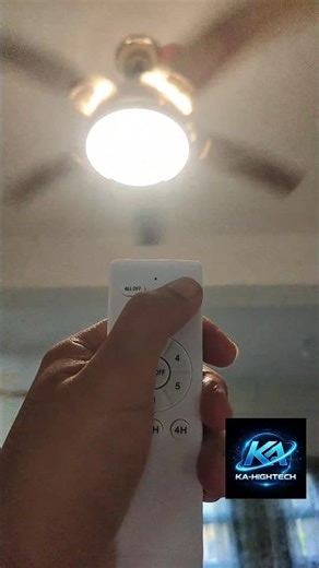 Ceiling fan with light remote control #kahightech