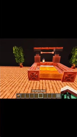 Minecraft Oring Bed Design #minecraft