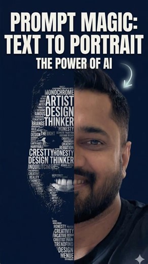 Prompt Magic: Text to Portrait ✨ #AIArt #shorts