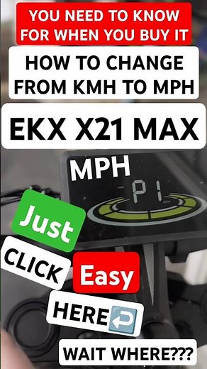 How to Change EKX X21 MAX Electric Bike from KMH to MPH – Quick & Easy Guide!