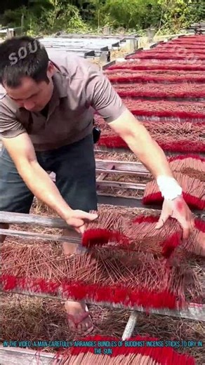 Drying Buddhist Incense | Traditional Craft