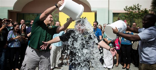 Ice bucket challenge returns with new cause, sparking debate