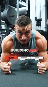 311K views · 989 reactions | Bad → Better → Best → Ab Exercises Planks are bad for building abs — they’re an isometric hold that doesn’t take the abs through a full range of motion. Hanging leg raises are better — they train the abs through a full range of motion but lack stability, which often leads to swinging or using momentum. Captain’s chair leg raises are best — they provide stability so you can put all the tension on your abs. | Pfau Fitness | Facebook