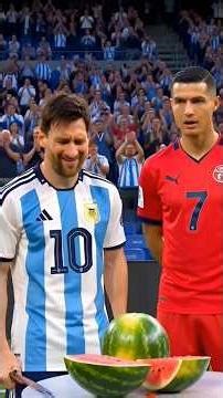 Ronaldo, Messi vs Mbappé, Neymar Watermelon competition #short